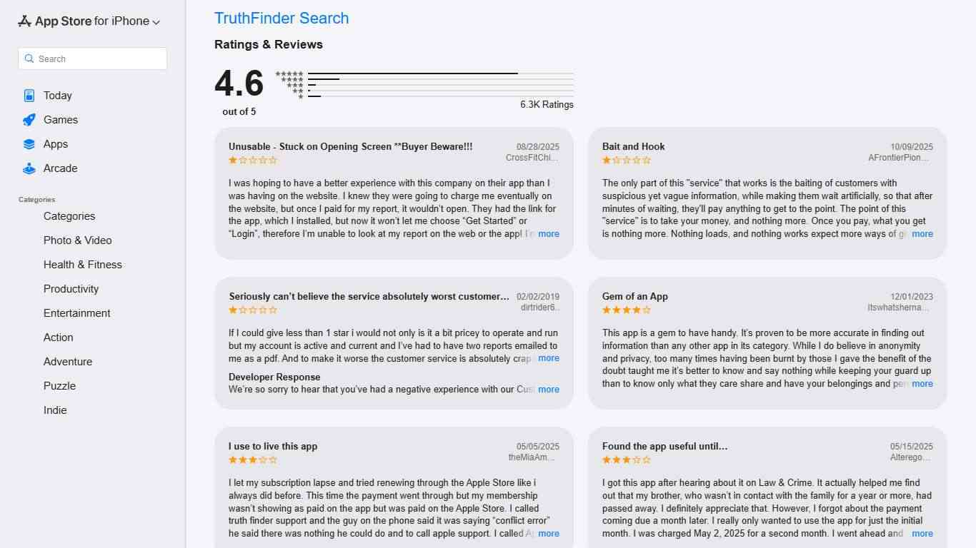 ‎TruthFinder Search - Ratings & Reviews - App Store